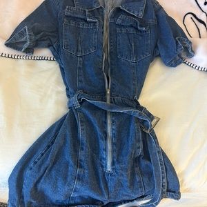 Denim romper